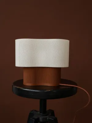 Світильник «Wave Lamp» білого з коричневим кольору