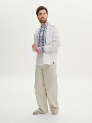 Сорочка чоловіча Кропивничина біла