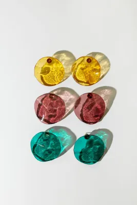 Сережки печені. Колір: Жовтий