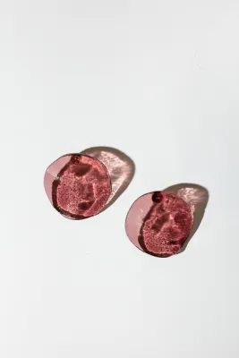 Сережки печені. Колір: Марганець