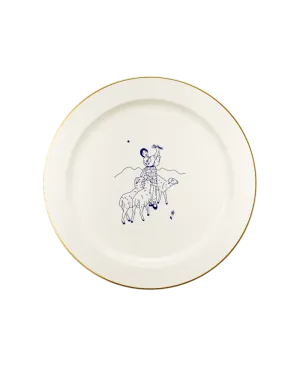 Тарілка "Про овечок, співочу Мотрю й полонину" (біла)