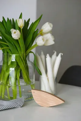 Дерев'яна фігурка пташка (менша) 