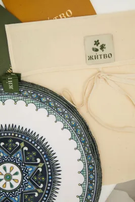 Текстильний підтарільник "Гуцульська сецесія" D-40см