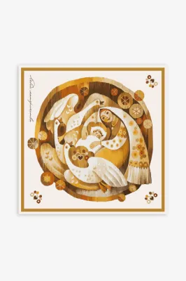 Хустина *Лебеді материнства* 93*93см