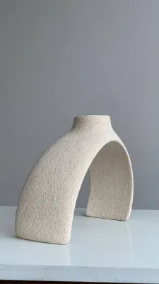 Підсвічник світлий шамот 24х17х8,5 см