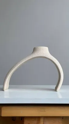 Підсвічник світлий шамот 24х17х8,5 см