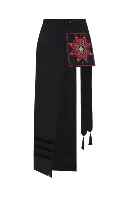 Фартух з кишенею чорний