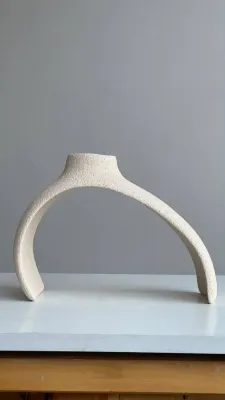 Підсвічник світлий шамот 24х17х8,5 см