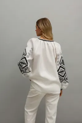 Блузка жіноча Горгани біла