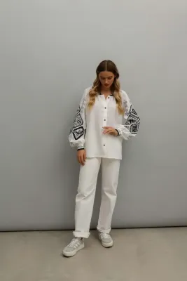 Блузка жіноча Горгани біла