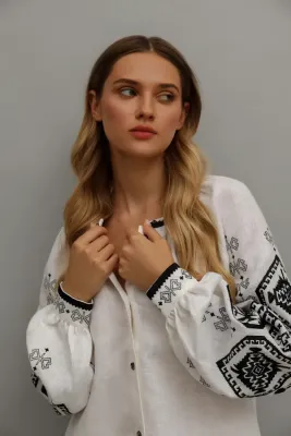 Блузка жіноча Горгани біла