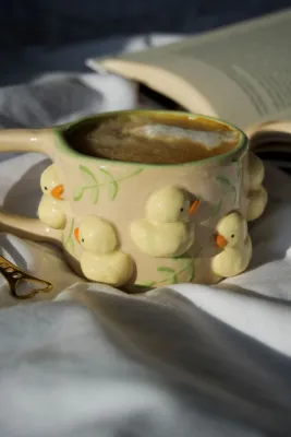 Горнятко "Каченята в листочках"