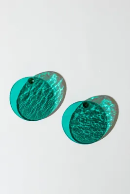 Сережки прямі. Колір: Аквамарин