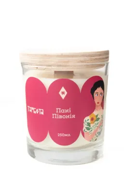 Свічка "Пані Півонія" 250 мл