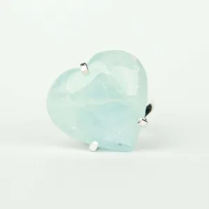 Каблучка з гранованого аквамарину