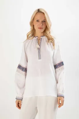 Блузка жіноча Хмельниччина біла 