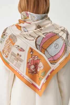 Хустка "Подих міста" 43*43 см