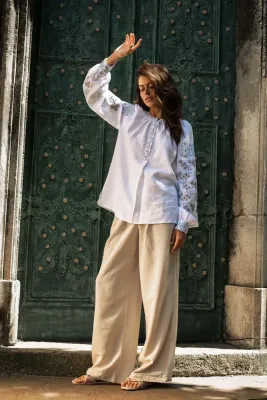  Блузка жіноча Полтавщина біла