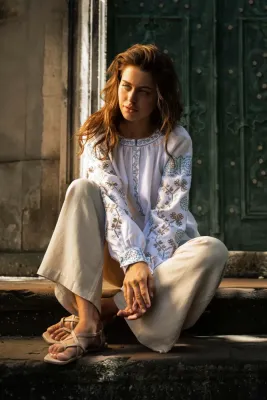  Блузка жіноча Полтавщина біла