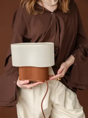 Світильник «Wave Lamp» білого з коричневим кольору