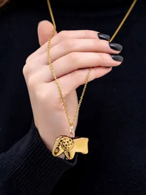 Декоративна керамічна прикраса "Баранець золотий" 