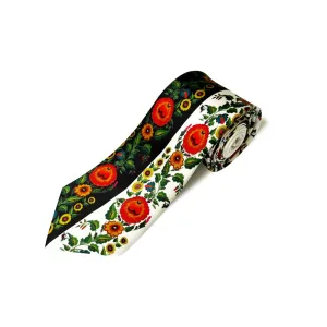 OLIZ Шовкова краватка "День ніч"