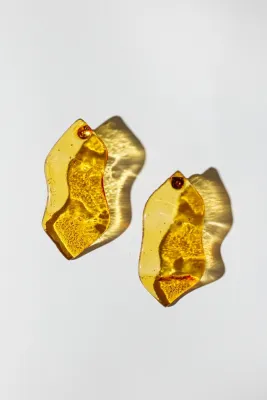 Сережки рибки. Колір: Жовтий