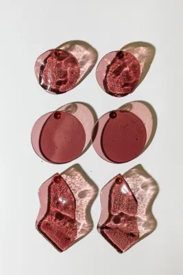 Сережки печені. Колір: Марганець