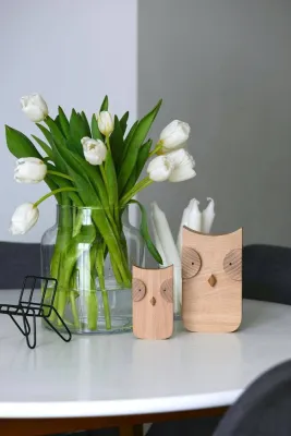 Дерев'яна фігурка сови (менша)