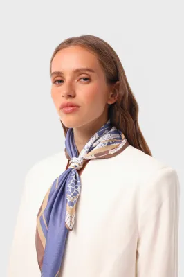 Хустина "Колосся синє" 93*93 см