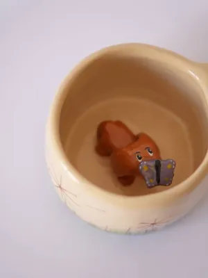 Горнятко "песик з метеликом"