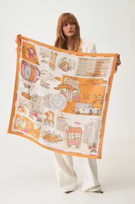 Хустка "Подих міста" 43*43 см