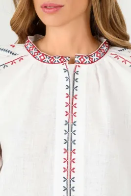 Блузка жіноча Луганщина (Сватівщина) біла