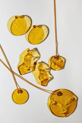 Сережки рибки. Колір: Жовтий