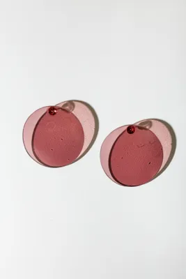 Сережки прямі. Колір: Марганець