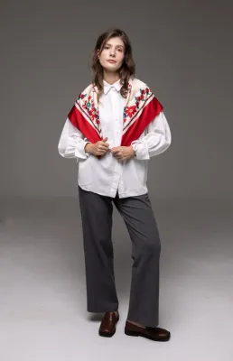 Хустка "Перегінське" червона S