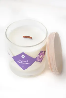 Свічка "Бузок і тюльпани" 250 мл