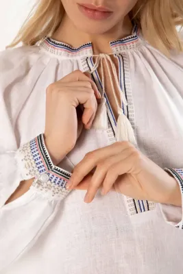 Блузка жіноча Хмельниччина біла 